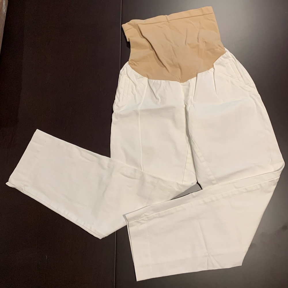 DONATED A Pea in the Pod white maternity capris